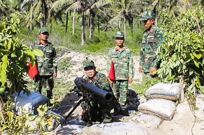 Diễn tập tăng cường phòng thủ đảo