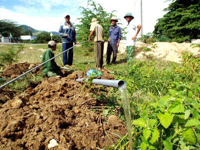 Niềm vui có nước sạch sinh hoạt