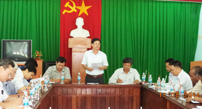 Ông Nguyễn Tấn Tuân: Làm việc với xã Thành Sơn và Ba Cụm Nam