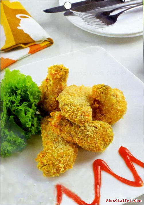 Cánh gà tẩm phô mai chiên giòn