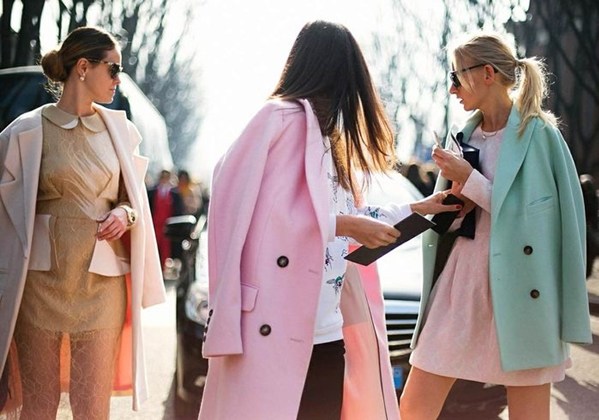Dịu dàng với áo khoác gam pastel