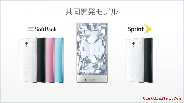 Sharp Aquos Crystal – smartphone &quot;không viền màn hình&quot;