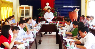 Khánh Vĩnh cần làm tốt công tác quản lý nhà nước trên các lĩnh vực