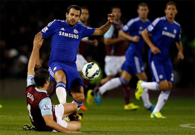 Fabregas đã không phụ kỳ vọng của huấn luyện viên Mourinho khi đưa anh về với sân Stamford Bridge.