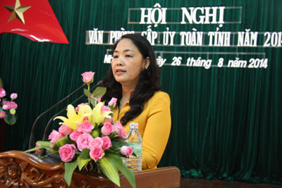 Hội nghị văn phòng cấp ủy toàn tỉnh