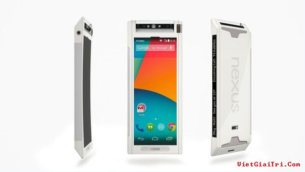 Cận cảnh Google Nexus 360 ở dạng smartphone.