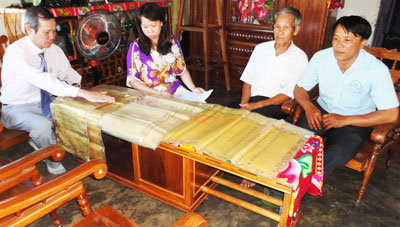 Công nhận danh mục tài liệu đặc biệt quý hiếm về Thượng thư Nguyễn Xuân Thục