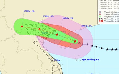  Đường đi của cơn bão số 3