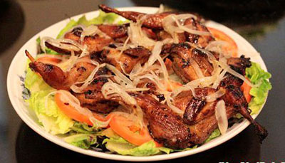 Chim cút rán ngũ vị hương