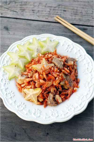 Tép rang khế chua