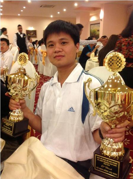 Kỳ thủ Nguyễn Văn Huy đăng quang giải cờ chớp Malaysia mở rộng 2014. Ảnh: Vietnamchess.