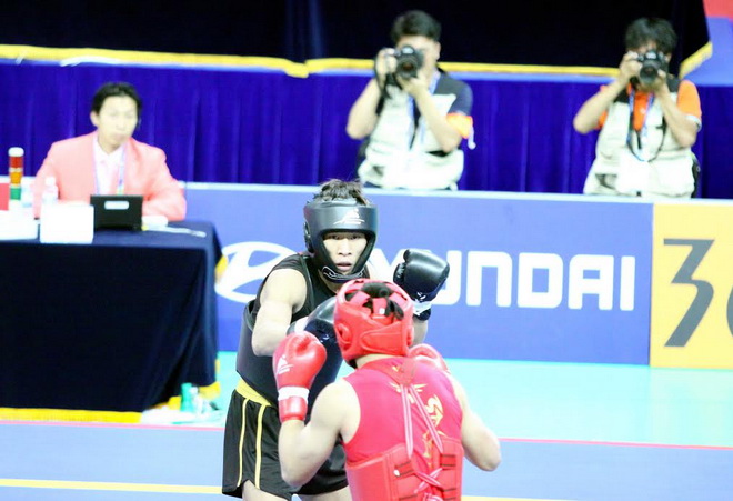 Bùi Trường Giang giành HCB wushu