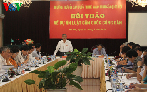 Hội thảo về dự án Luật Căn cước công dân diễn ra tại Hà Nội sáng 26/9