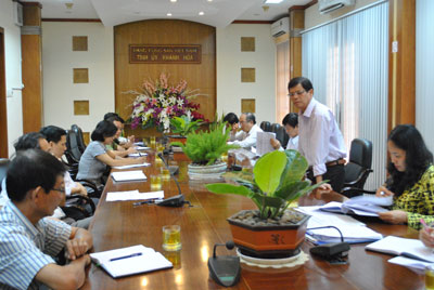 Tiểu ban Vật chất Đại hội Đảng bộ tỉnh Khánh Hòa lần thứ XVII triển khai công tác