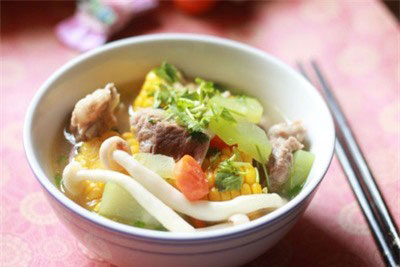 Canh sườn ngũ sắc