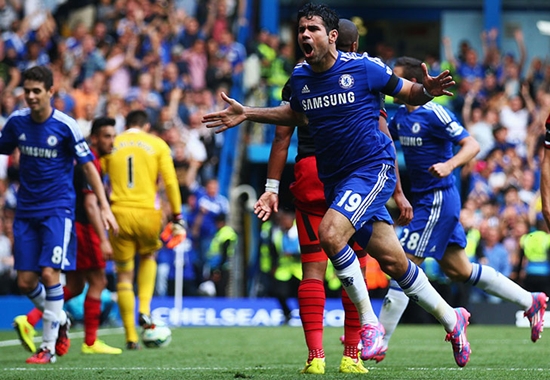 Diego Costa đang là chân sút số 1 tại Premier League. Ảnh: Internet