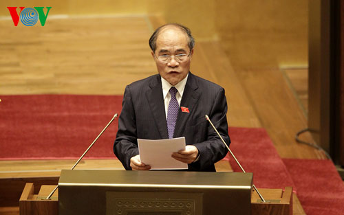Chủ tịch Quốc hội phát biểu tại phiên khai mạc