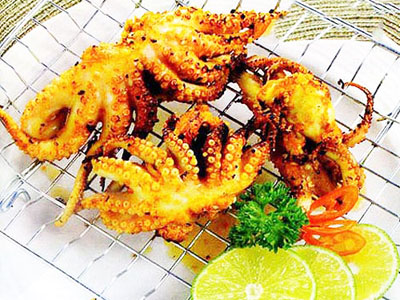 Bạch tuộc nướng cà ri