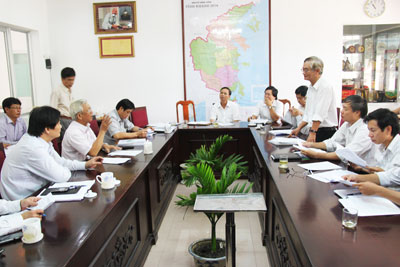 Quang cảnh buổi làm việc.