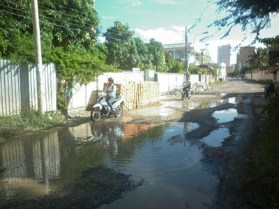 Đường xuống cấp