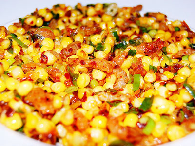 Bắp xào tép khô