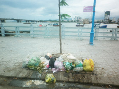 Cấm nhưng vẫn đổ rác