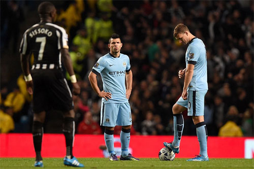 Trận thua Newcastle tại Cúp Liên đoàn là một cú tát nặng vào tham vọng của MC.