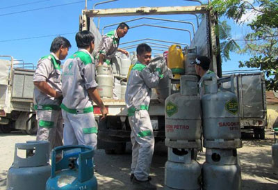 Giá gas giảm 40.000 đồng/ bình 12 kg