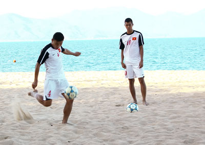 Bóng đá bãi biển Việt Nam đặt mục tiêu tứ kết