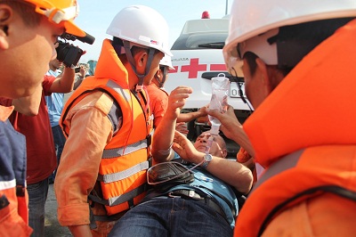 Cứu 1 thuyền viên người Bulgaria bị nạn trên biển