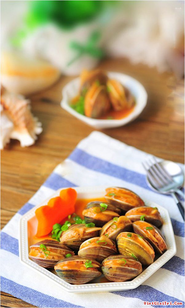 Ngao nhồi tôm thịt