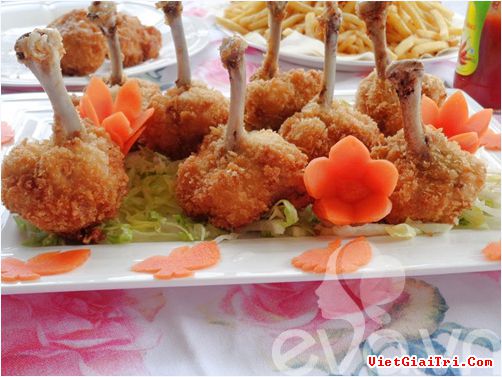 Cánh gà lóc xương chiên xù