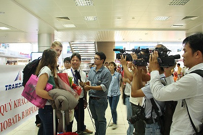Chuyến bay đã nhận được sự quan tâm của báo chí.