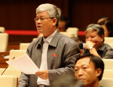 ĐB Nguyễn Anh Sơn (Nam Định) phát biểu ý kiến. (Ảnh: TH).