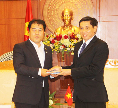 Tiếp đoàn đại biểu quận Trung, TP. Incheon (Hàn Quốc)