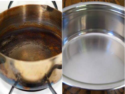 Mẹo xử lý vết cháy đen trên xoong nồi