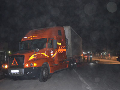 Hiện trường vụ tai nạn.