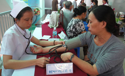 Khám sàng lọc miễn phí cho gần 200 người về bệnh đái tháo đường