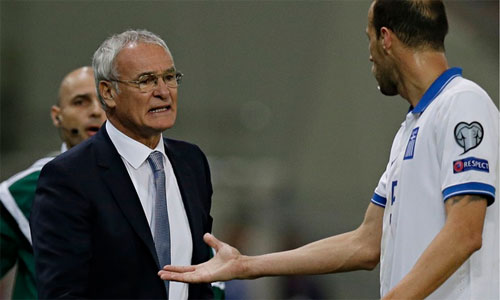Ranieri từng có gần 1000 trận làm HLV và đạt tỷ lệ chiến thắng là 46%, nhưng lại là lựa chọn sai lầm, đang khiến Hy Lạp trả giá đắt tại vòng loại Euro 2016. Ảnh: AP.
