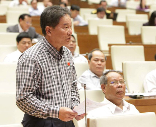 “Trong các cải cách, cải cách kinh tế là thành công nhất” Đại biểu Nguyễn Bá Thuyền, đoàn Lâm Đồng (Ảnh: Thảo Nguyên)