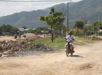 Phần đất chưa được đền bù.