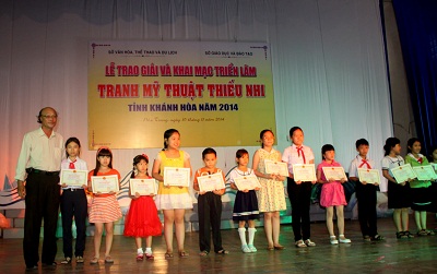Giải thưởng Mỹ thuật thiếu nhi Khánh Hòa 2014: Trao giải cho 225 tác phẩm