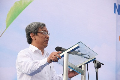 Ông Lê Xuân Thân phát biểu tại lễ phát động…