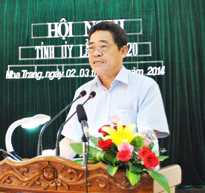 Khai mạc Hội nghị Tỉnh ủy Khánh Hòa lần thứ 20