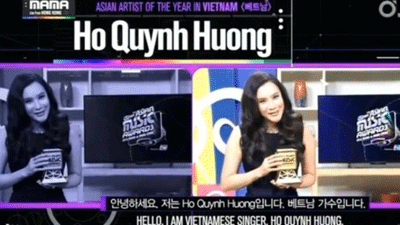 Hồ Quỳnh Hương giành giải "Nghệ sĩ xuất sắc nhất châu Á" tại MAMA 2014