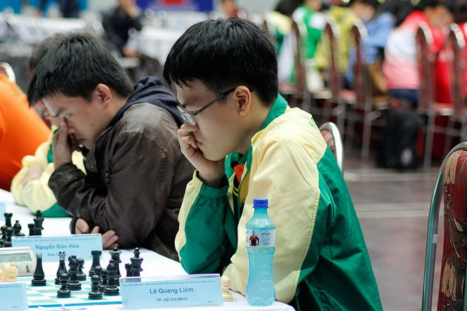 Quang Liêm chỉ giành HCB ở nội dung cờ nhanh - Ảnh: vietnamchess.vn