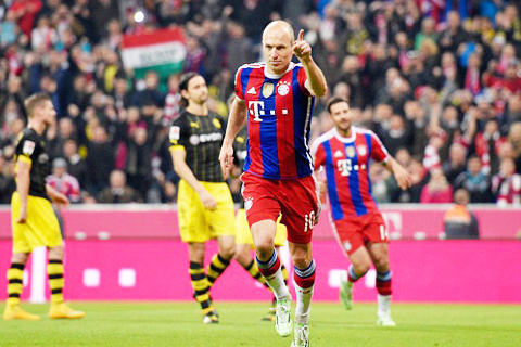 Arjen Robben của Bayern Munich có thể sẽ tới Man United.