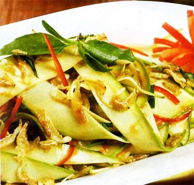 Gỏi xoài trộn ruốc