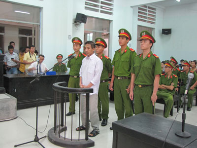 Bị cáo Trương Quế Lâm tại phiên tòa.