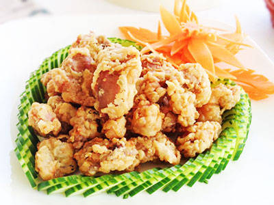 Tim, mề gà chiên giòn cho ngày lạnh